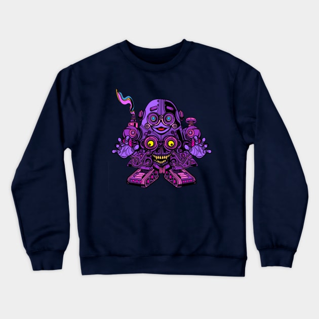 Mecha Grimasu  メカドナルド Crewneck Sweatshirt by 1shtar